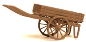  2-wheel hand cart, brown, ready made model